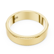 6.0mm Satin & Knurled Stepped Edge Band
