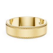 6.0mm Satin & Knurled Stepped Edge Band