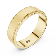 6.0mm Satin & Knurled Stepped Edge Band