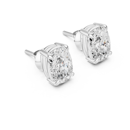 Classic Solitaire Diamond Stud Earrings