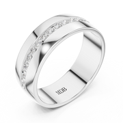 Channel Set Diamond Band