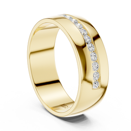 Channel Set Diamond Band