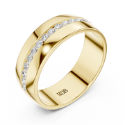 Channel Set Diamond Band