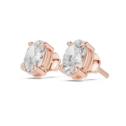 Classic Solitaire Diamond Stud Earrings