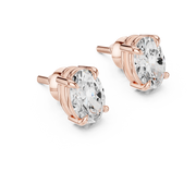 Classic Solitaire Diamond Stud Earrings