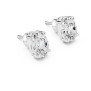 Classic Solitaire Diamond Stud Earrings