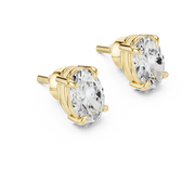 Classic Solitaire Diamond Stud Earrings
