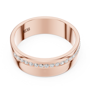 1.0mm Diamond Channel Set Band