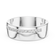 1.0mm Diamond Channel Set Band