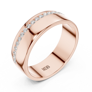 1.0mm Diamond Channel Set Band