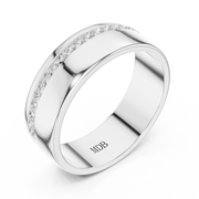 1.0mm Diamond Channel Set Band