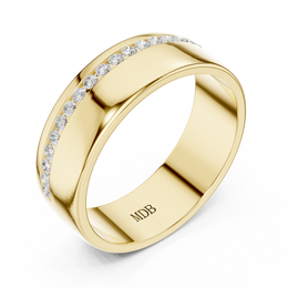 1.0mm Diamond Channel Set Band