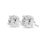 Classic Solitaire Diamond Stud Earrings