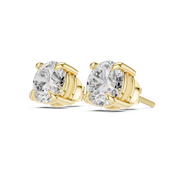Classic Solitaire Diamond Stud Earrings