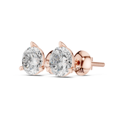 Martini Set Diamond Stud Earrings
