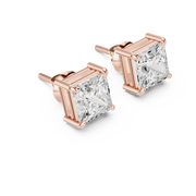 Classic Solitaire Diamond Stud Earrings