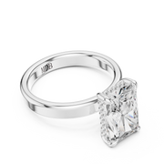 3mm Solitaire Engagement Ring with Hidden Halo