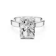 3mm Solitaire Engagement Ring with Hidden Halo
