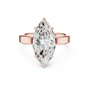3mm Solitaire Engagement Ring with Hidden Halo
