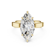 3mm Solitaire Engagement Ring with Hidden Halo