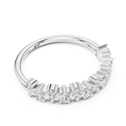 Marquise and Round Diamond Wedding Band