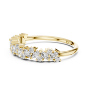 Marquise and Round Diamond Wedding Band