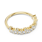 Marquise and Round Diamond Wedding Band