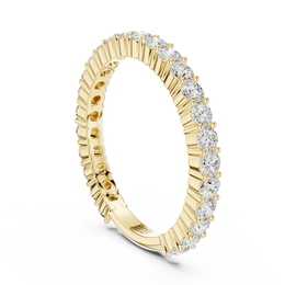 Shared Prong Diamond Wedding Band