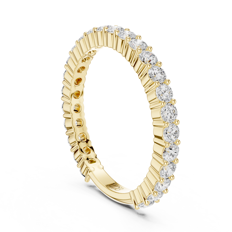 Shared Prong Diamond Wedding Band