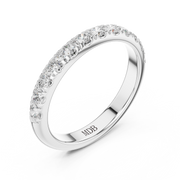 2.5mm Diamond Pavé set Wedding Band