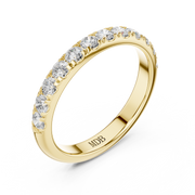 2.5mm Diamond Pavé set Wedding Band