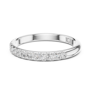 2.0mm Diamond Pavé set Wedding Band
