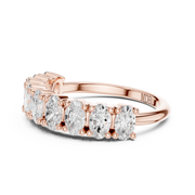 Elongated Cushion Diamond Band
