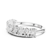 Elongated Cushion Diamond Band
