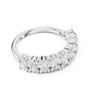 Elongated Cushion Diamond Band