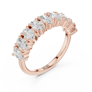 Elongated Cushion Diamond Band