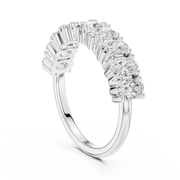 Elongated Cushion Diamond Band