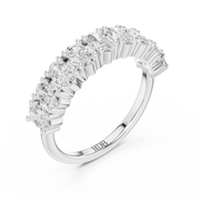 Elongated Cushion Diamond Band